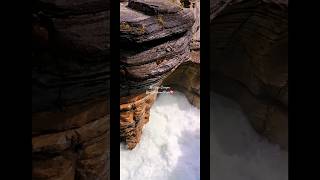 Narrow and deep Canyon🇨🇦❤️ banffnationalpark alberta canada [upl. by Anitneuq]