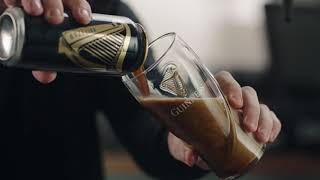 How To Pour a Guinness Draught  Guinness Beer [upl. by Oijimer206]