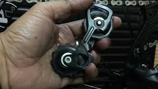 How to change oversize pulley on Shimano RD4700 Tiagra Rear Derailleurs  10 Speed small cage [upl. by Melamed867]