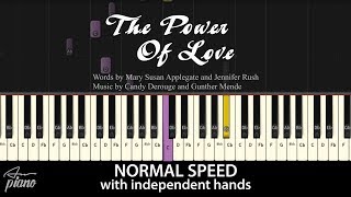 The Power Of Love  Piano Tutorial [upl. by Ashlee]