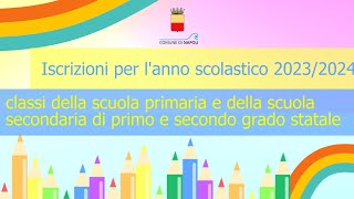 Tutorial iscrizioni online as 202324 [upl. by Hartnett]