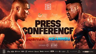 Anthony Joshua Vs Francis Ngannou Knockout Chaos Press Conference [upl. by Annek]