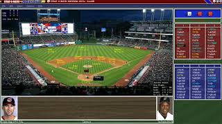 ATLANTIC LEAGUE StratOMatic Baseball Action White Sox 4649 vs Indians 5741 [upl. by Warder889]