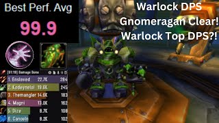 Warlock Gnomeregan Raid Clear TOP DPS 99 avg parse  SOD  TalentsRunesRotation ETC [upl. by Dronel]