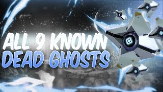 ALL 9 KNOWN DEAD GHOST LOCATIONS Destiny 2 Shadowkeep [upl. by Ennayehc]