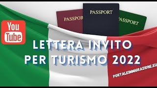 Lettera invito per turismo [upl. by Schwerin]