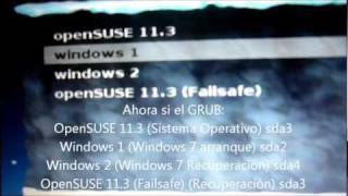 Instalar Linux OpenSuSE 113 junto a Windows 7 DUAL BOOT NO VIRTUALBOX NI VMWARE [upl. by Mora74]