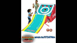 Skee Ball gameplay for Kids and Adults Giant Inflatable Game 11 Feet Long Includes 4 Balls [upl. by Brig707]