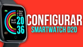 Como CONFIGURAR o SMARTWATCH D20 Y68 no Android ou iPhone [upl. by Platt]