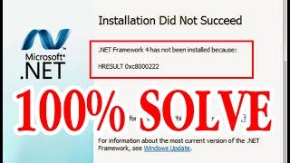 HRESULT 0xc8000222 Fix Net Framework 100 Fixed [upl. by Alegnave303]