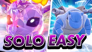 The BEST Pokemon to SOLO 7 Star BLASTOISE Tera Raid in Scarlet and Violet DLC [upl. by Christoph]