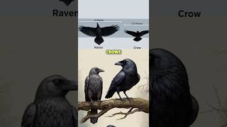 Crows vs Ravens What’s the Difference 🐦‍⬛ crows ravens [upl. by Jahdal]