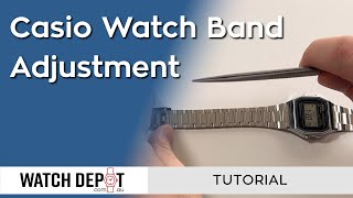 How To Adjust A Casio Watch Band [upl. by Dabney]