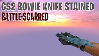 Bowie Knife Stained BattleScarred  CS2 Skin Showcase 468 [upl. by Letti893]