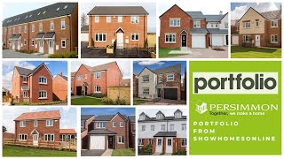 The Persimmon Homes UK Portfolio Of House types by Showhomesonline [upl. by Asiulairam]