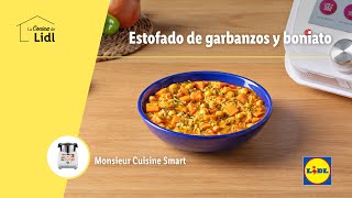 Estofado de garbanzos y boniato 🍠  Recetas Monsieur Cusine Connect  Lidl España [upl. by Searby599]