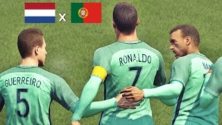 Holanda vs Portugal  Amistoso Internacional  HD 60FPS  PES 2017 [upl. by Fagen]