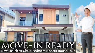 House Tour LP18 • Tour an Insightfully Designed FURNISHED 4BR NEW Las Pinas House and Lot for Sale [upl. by Emalee980]