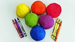 Learn How To Make Some Fun Crayon Playdoh Balls  Cool Ideas For Kids [upl. by Stesha]