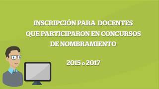 ¿Cómo inscribirse al Concurso de Nombramiento Docente 2018 [upl. by Alios]