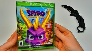 SPYRO REIGNITED TRILOGY UNBOXING XBOX ONE [upl. by Given]