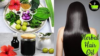 Homemade Herbal Hair Oil  How To Stop Hair Fall Naturally At Home  Hair Oil For Long amp Strong Hair [upl. by Mina147]