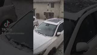 ⛈️ Images impressionnantes dun orage de grêle ayant touché ScorbéClairvaux 📅 date  07092024 [upl. by Asiilanna]