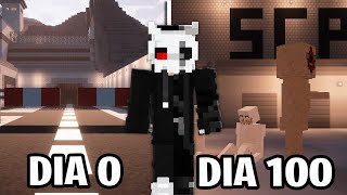 EU PASSEI 100 DIAS NA FUNDAÇÃO SCP DO MINECRAFT  O FILME [upl. by Alieka]