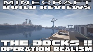 Minecraft Shipping Military and Dry Dock Area Operation Realism Reviews [upl. by Srevart]