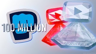 PEWDIEPIES 100 MILLION SUBSCRIBER PLAY BUTTON [upl. by Hedy]