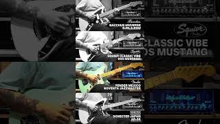 Bacchus Universe BJM vs Squier CV Mustang vs Fender Noventa Jazzmaster vs Schecter AR06 Sunflowers [upl. by Yhtomot770]