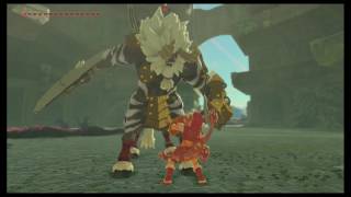 Zelda BOTW White Maned Lynel  Coliseum Ruins [upl. by Dlarej601]