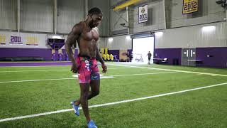 Racey McMath runs 434u 40 Yard Dash  LSU Pro Day [upl. by Primrose931]