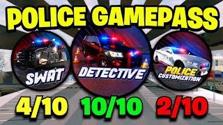 Top 3 Best POLICE GAMEPASSES In ERLC Liberty County [upl. by Batory]