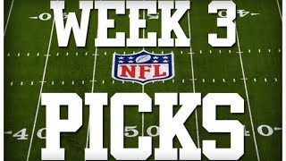 2019 WEEK 3 NFL PICKS [upl. by Corel432]