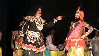 Yakshagana  Pareeksharanga  2  Prajwal kumar Guruvayanakere as Dushasana [upl. by Gaskill]