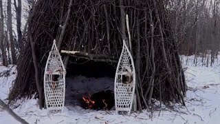 Winter Teepee Overnighter in 23C [upl. by Staffan726]