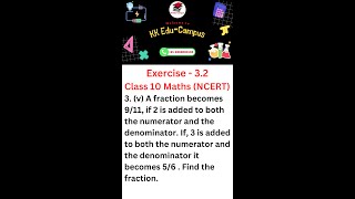 Exercise 32 Q  3 v  NCERT Class 10 Maths Solutions  Linear Equations in Two Variables Ch  3 [upl. by Tarah]