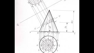 51Sectioning of a Cone [upl. by Ahsatin870]