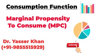 Marginal Propensity To Consume  Meaning Of Marginal Propensity To Consume  Consumption Function [upl. by Anytsirk]