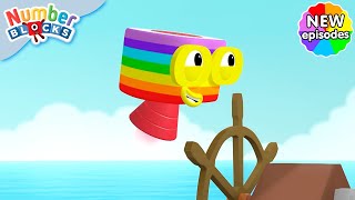 Sail the Seven Seas  S7 E9  Learn Times Tables  Numberblocks [upl. by Antonietta50]