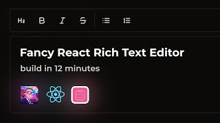 Build a Rich Text Editor in Next 13 Tutorial [upl. by Atikcir]