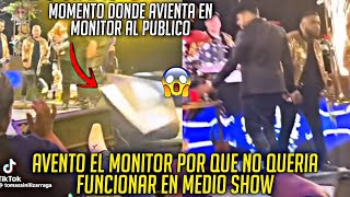 LARRY HERNANDEZ EN0JAD0 AVIENTA EL MONITOR DEL ESCENARIO POR QUE ESTABA FALLANDO [upl. by Namaj]