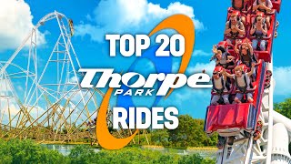 TOP 20 Rides at Thorpe Park 2024 [upl. by Retla]