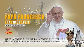 TRANSMISAUN DIRETA CHEGADA PAPA FRANCISCO IHA TIMORLESTE Día 09092024 [upl. by Nigen]