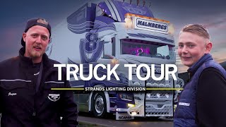 MALMBERGS ÅKERI  TRUCK TOUR  STRANDS LIGHTING DIVISION [upl. by Ahsiemal296]