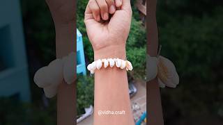 Easy DIY Cowri shell bracelet  Vidhacraft shorts [upl. by Dodwell778]