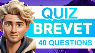 QUIZ BREVET  40 Questions pour vous TESTER 🧠🧬 [upl. by Waine]