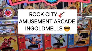 ROCK CITY 🎸 AMUSEMENT ARCADE 🍉🍉🍉 INGOLDMELLS 😎 [upl. by Aerdnaid]