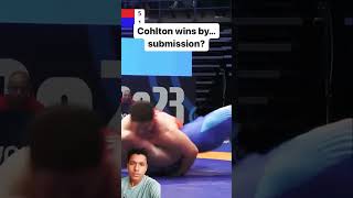 Cohlton Schultz Brutalizes opponent at worlds 💪🥰trending wrestling viralvideos viralreels [upl. by Anirdnaxela]